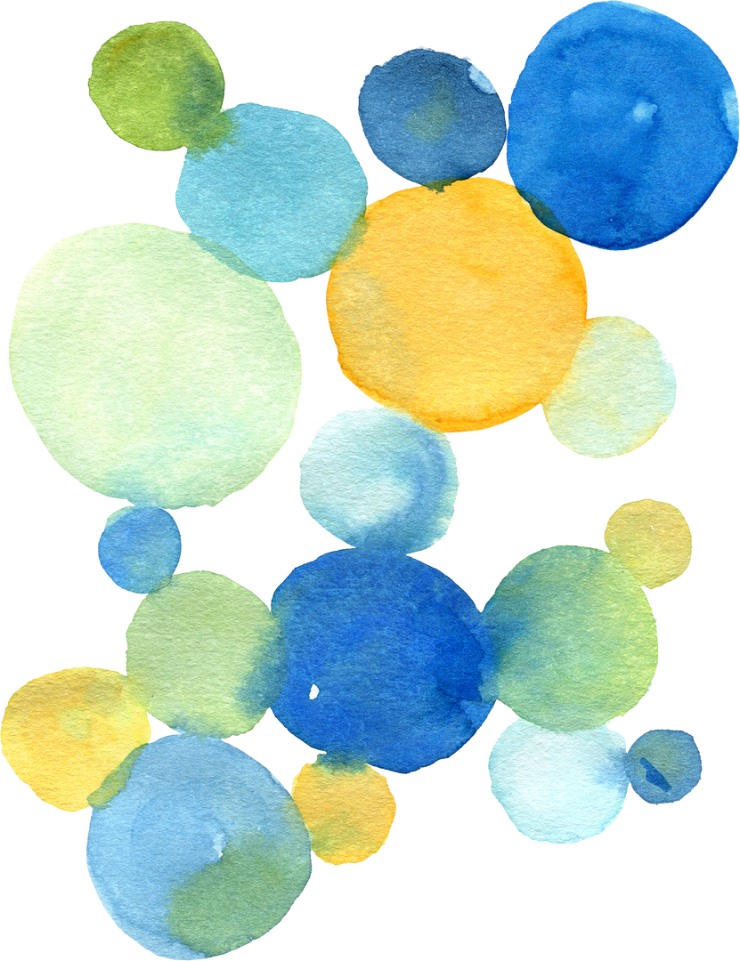 Summer Watercolor Circles