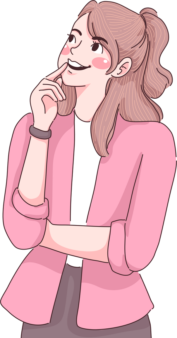 Smiling Woman Illustration
